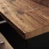 TABLETOP CHOPPED WOOD - eiche-geraeuchert-echtholzfurnier